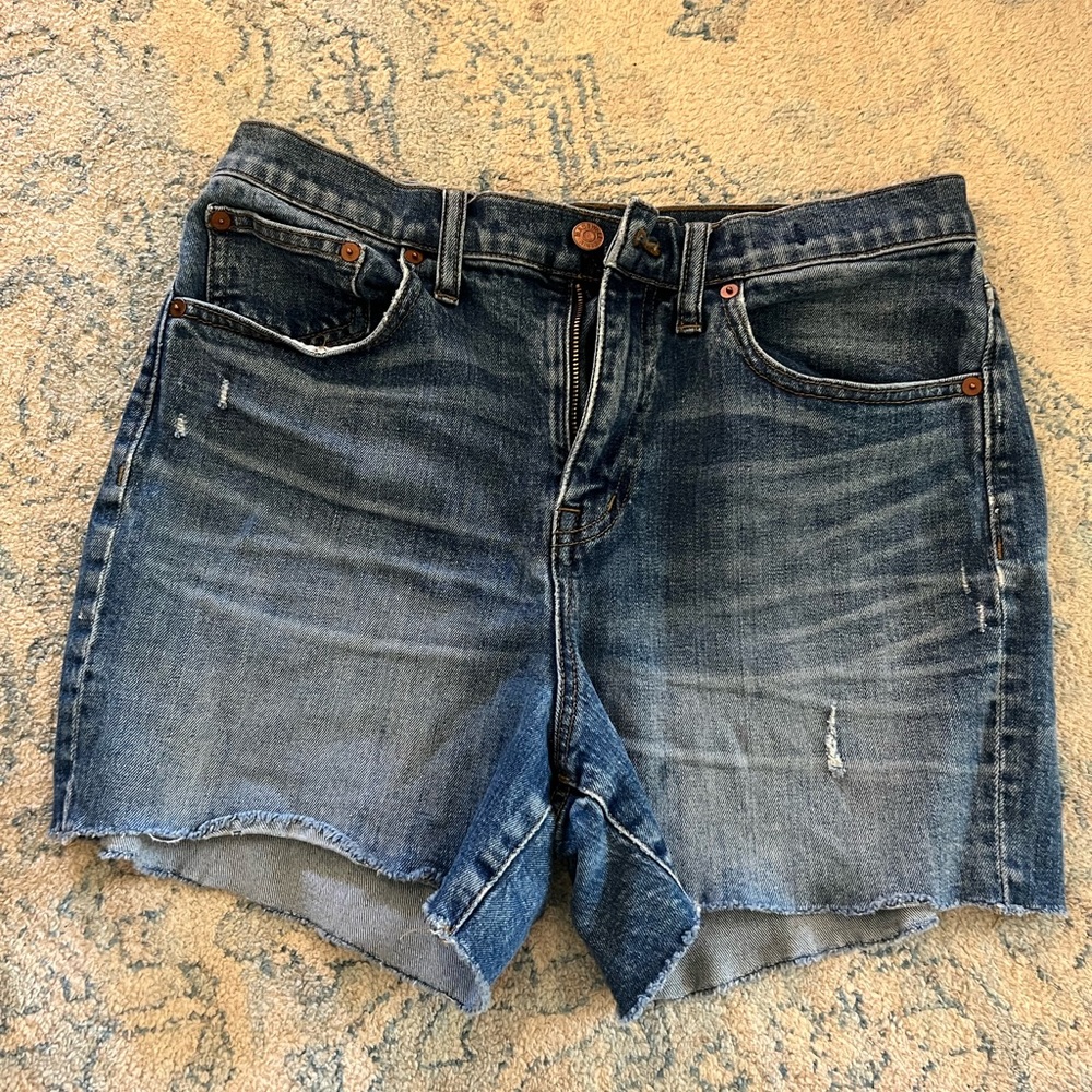 Madewell high rise denim shorts